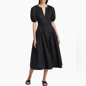 Ulla Johnson Puff-Sleeve Midi-Dress